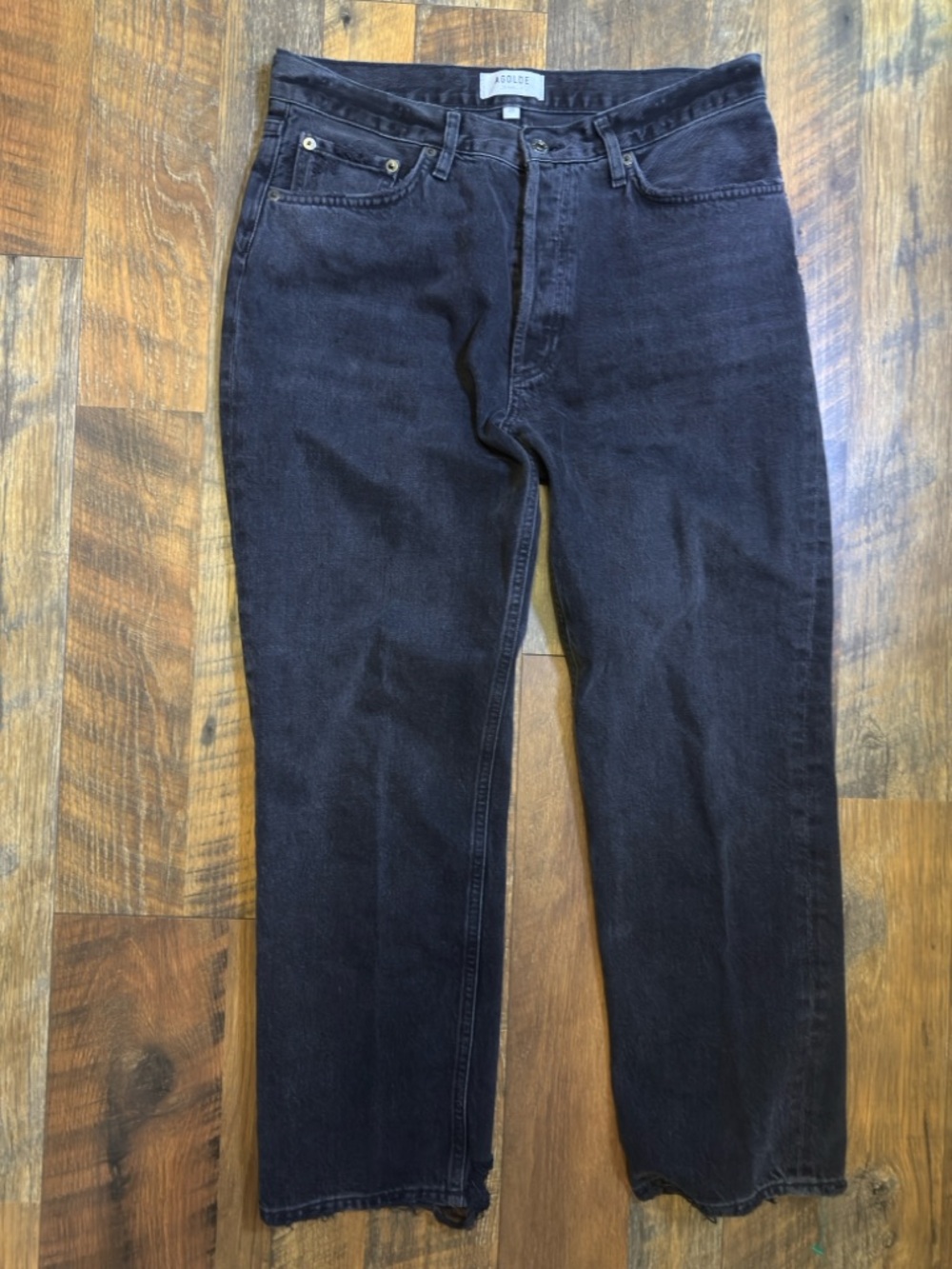 Agolde Lana Jeans in Washed Black Conduct Size 29